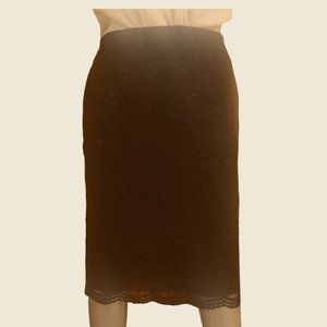 Ann Taylor Loft Black Straight Pencil Skirt